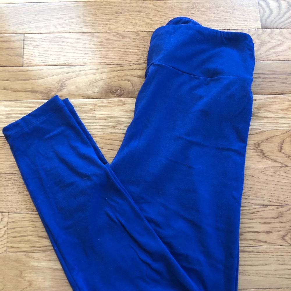 Royal blue LuLaRoe leggings OS